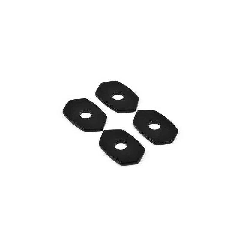 Blinker Adapterplatten Highsider Kawasaki, Schwarz, ABS, 48x30 mm