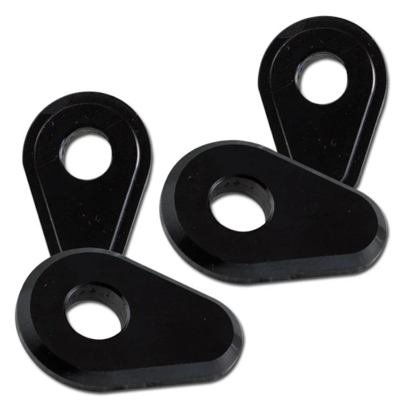 Blinker Adapterplatten Progress-Line Yamaha M10, Schwarz, Alu, 35x25 mm