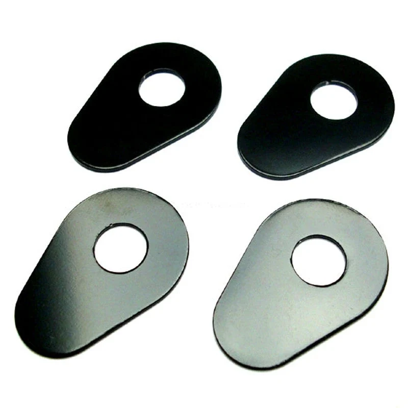 Blinker Adapterplatten Progress-Line Yamaha M6, Schwarz, Alu, 40x28 mm