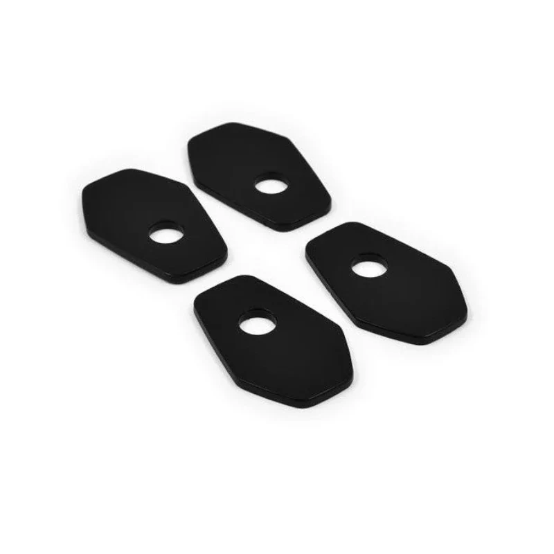 Blinker Adapterplatten Progress-Line Suzuki M8, Schwarz, Alu, 51x34 mm