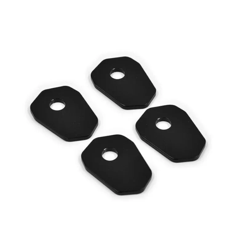 Blinker Adapterplatten Progress-Line Suzuki M10, Schwarz, Alu, 41x30 mm