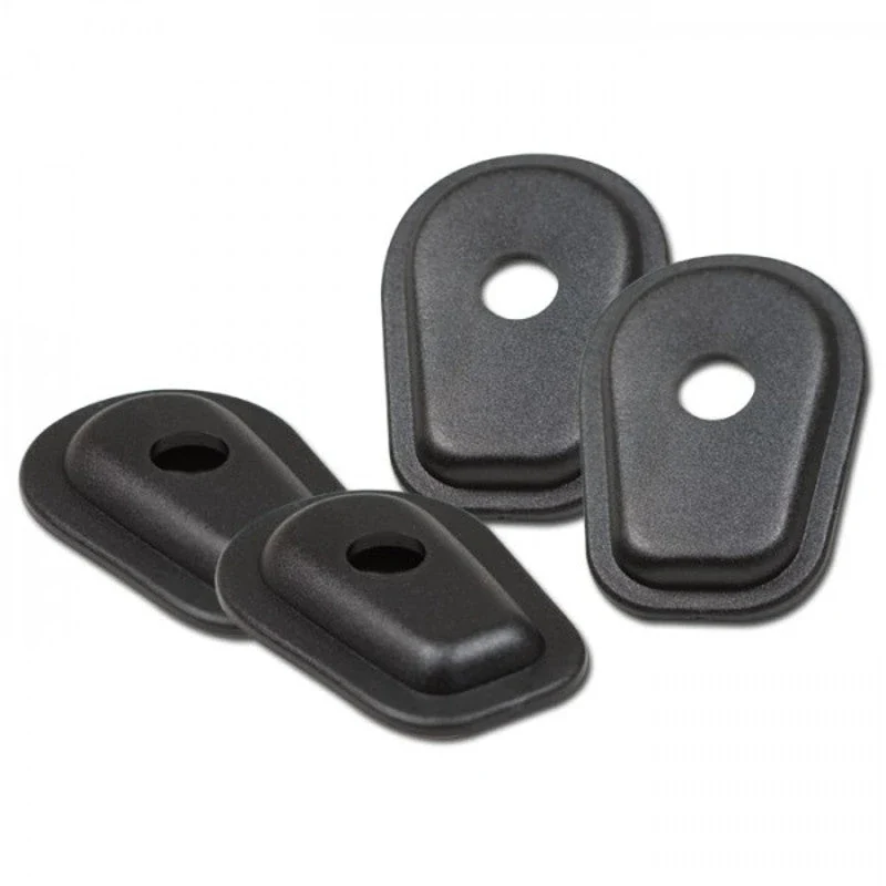 Blinker Adapterplatten Progress-Line Kawasaki M8, Schwarz, ABS, 52x35 mm