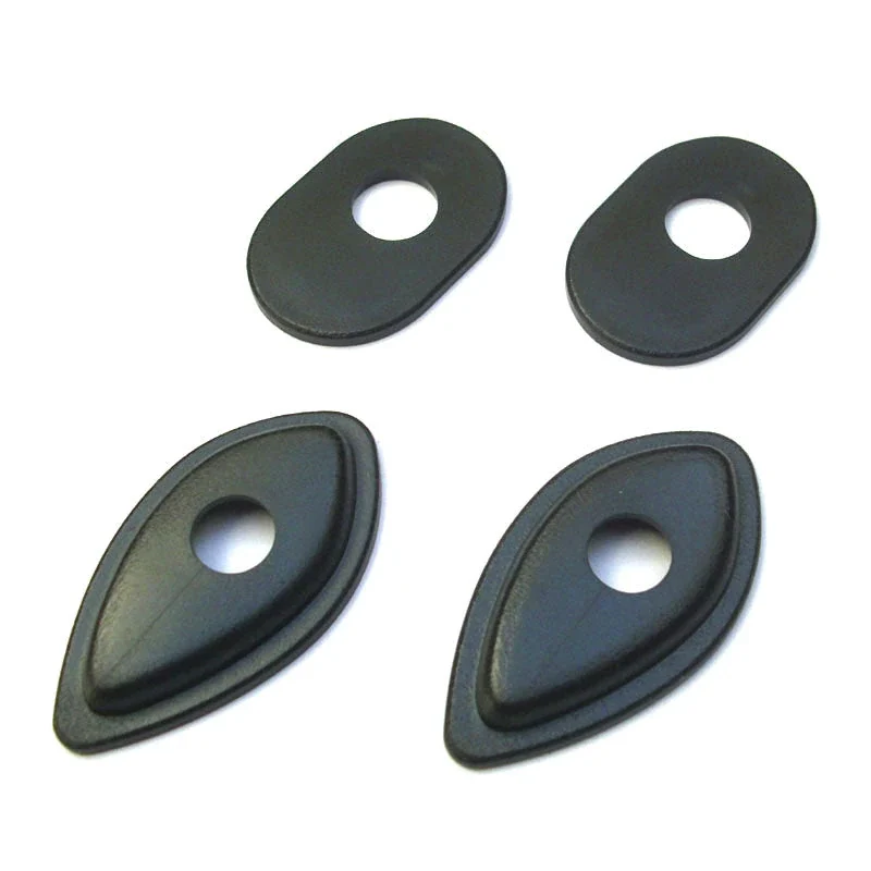 Blinker Adapterplatten Progress-Line Honda M8, Schwarz, ABS, 51x28 mm