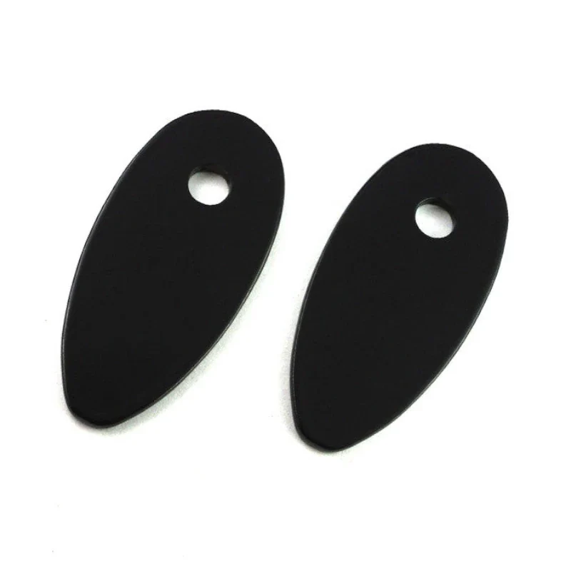 Blinker Adapterplatten Progress-Line M6, Schwarz, Alu, 45x22 mm