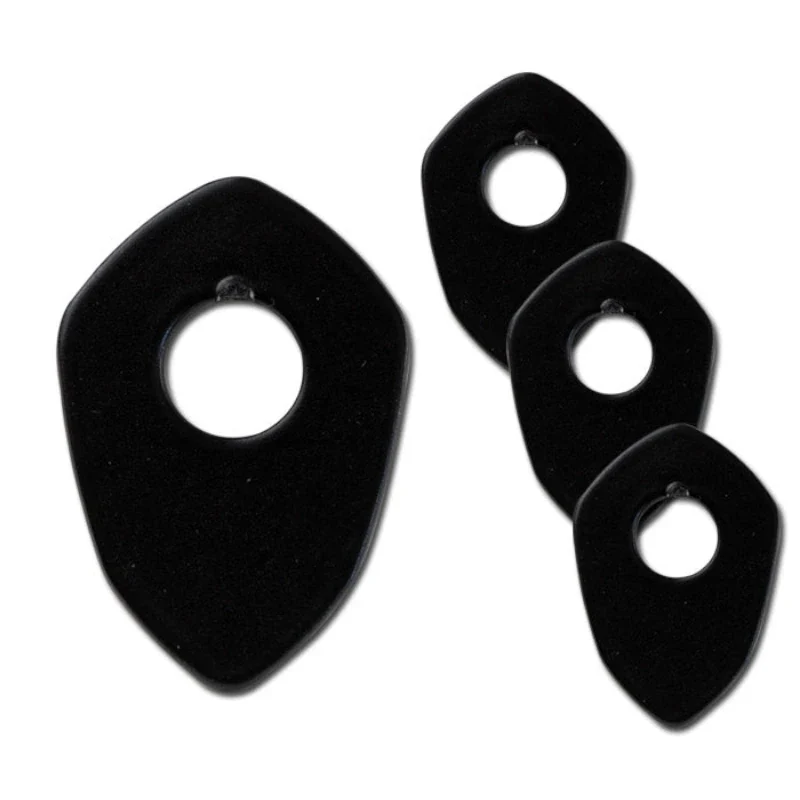 Blinker Adapterplatten Progress-Line Ducati M10, Schwarz, Alu, 36x25 mm
