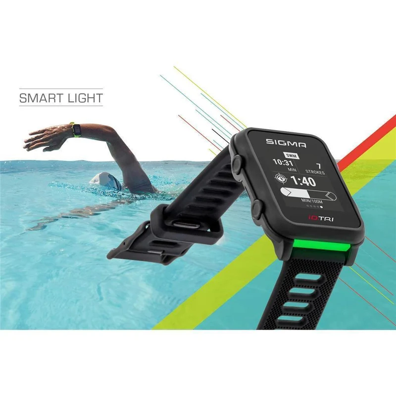 Sigma Sportuhr ID Tri neon rot Basic