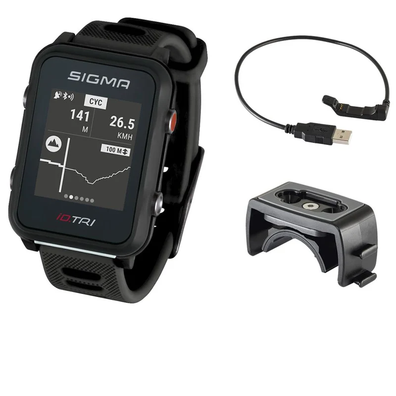 Sigma Sportuhr ID Tri schwarz Basic