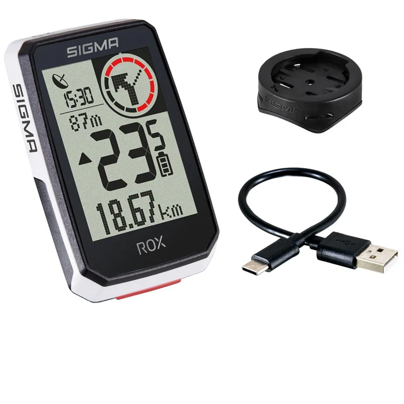 Sigma Tacho ROX 2.0 weiß Top Mount Set