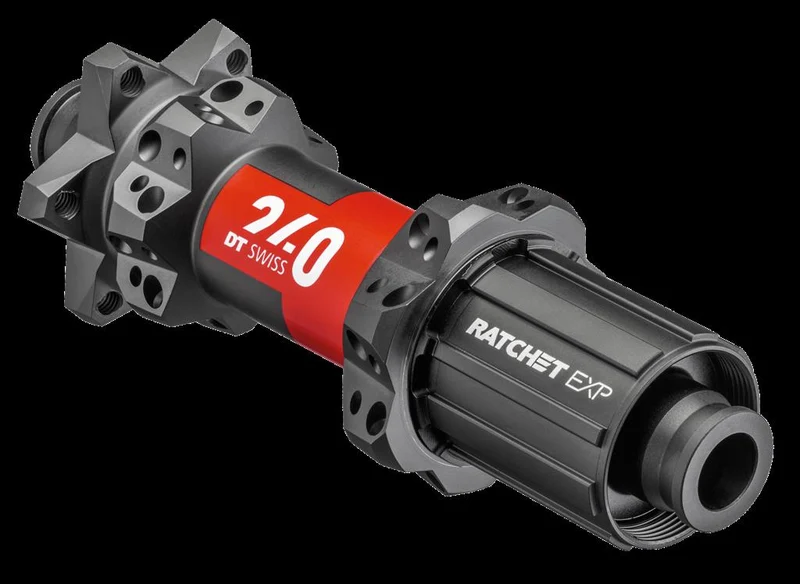 DT Swiss HR-Nabe 240EXP MTB DB Straightp 142/12 TA, 28L ,IS 6-bolt, Shim.Light