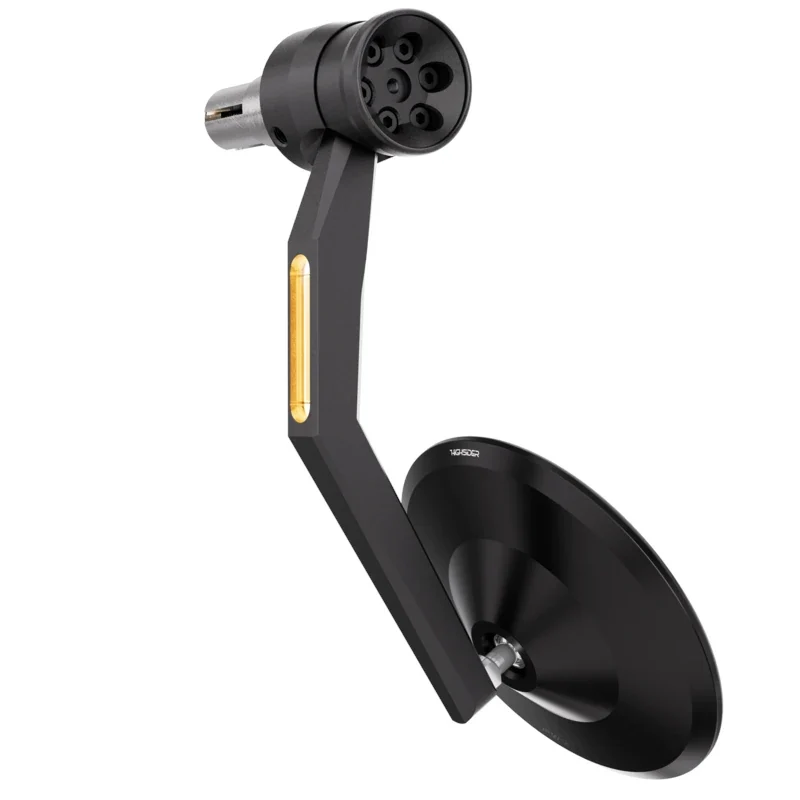 Lenkerendenspiegel mit LED-Blinker Highsider Pro Montana-Rim schwarz, E-geprüft
