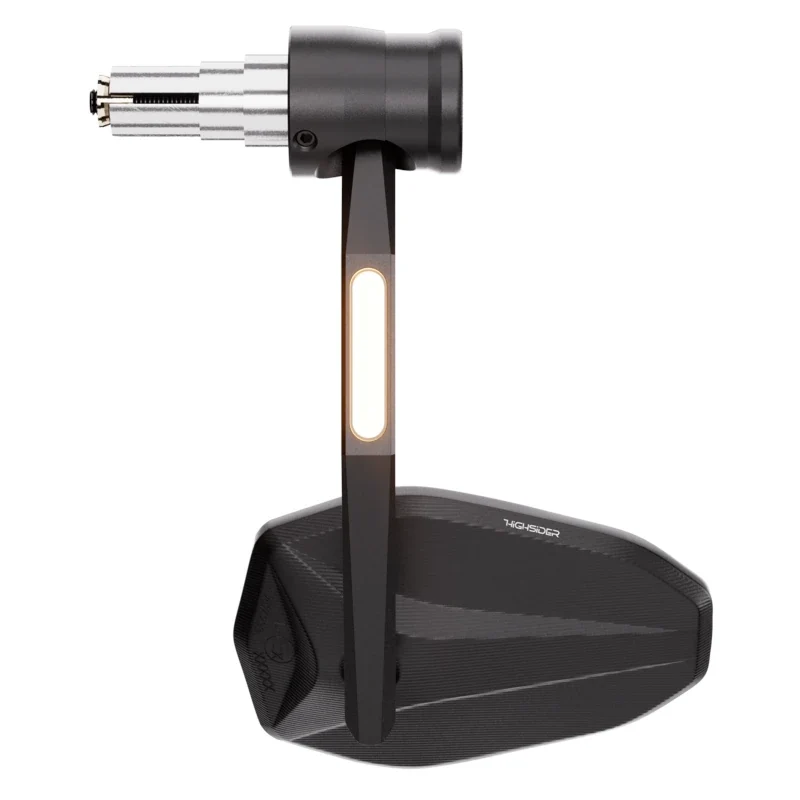 Lenkerendenspiegel mit LED-Blinker Highsider Pro Victory-X Rim schwarz E-geprüft