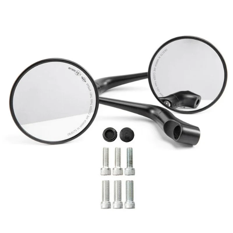 Lenkerspiegel Paar Ego 4 schwarz, Aluminium, E-geprüft, M10 & M8 Adapter
