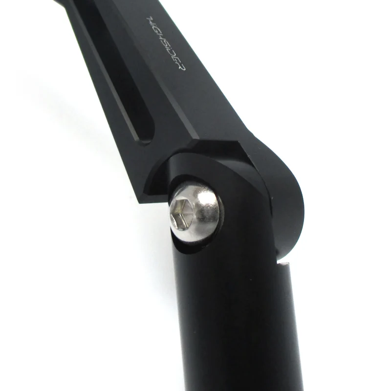 Lenkerspiegel Paar Highsider Stealth-X1 schwarz, ABS & Alu, E-geprüft, M10x1.25