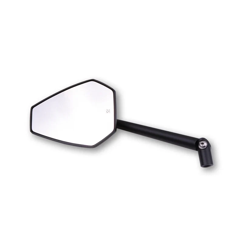 Lenkerspiegel Highsider Surface schwarz, Aluminium, E-geprüft, M10x1.25