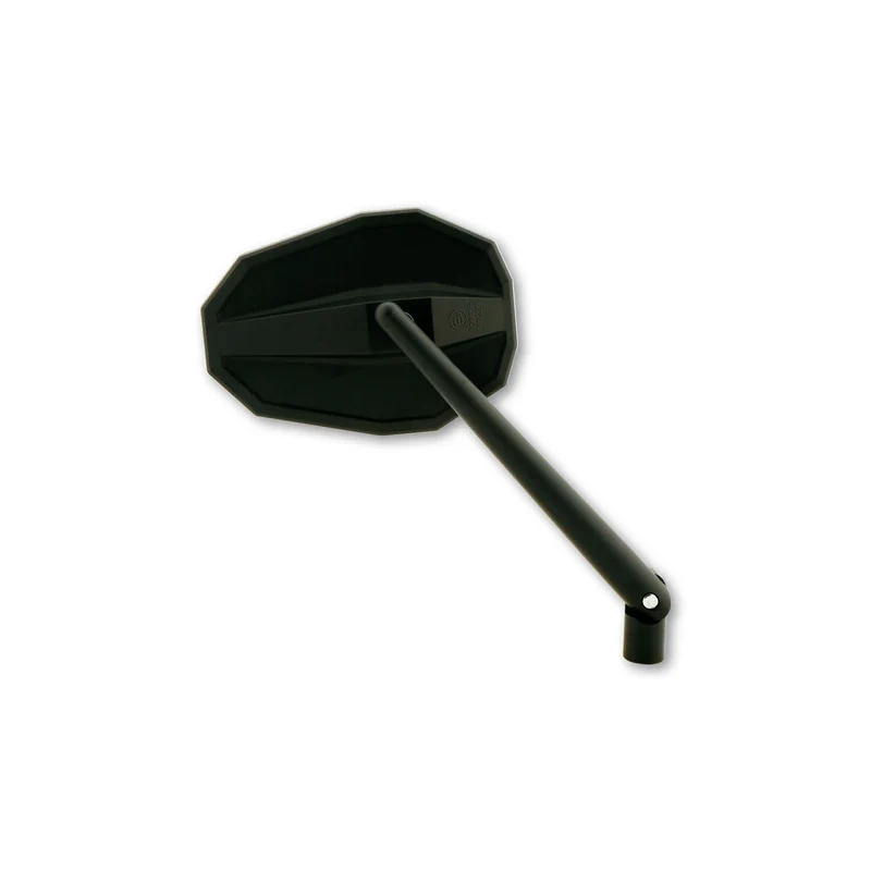 Lenkerspiegel Highsider Straight schwarz, ABS & Alu, E-geprüft, M10x1.25