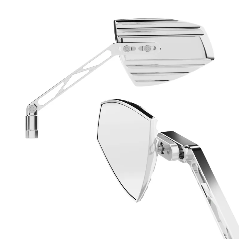Lenkerspiegel Paar Highsider Wave, Aluminium, E-geprüft, M10x1.25