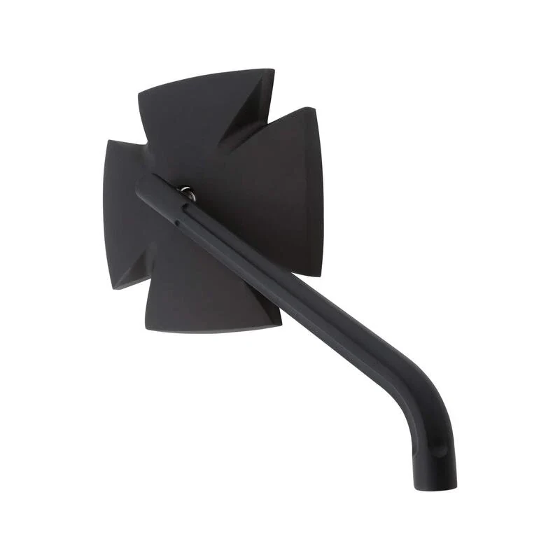 Lenkerspiegel Paar Highsider Iron Cross schwarz, Alu, E-geprüft, M10x1.25 & HD