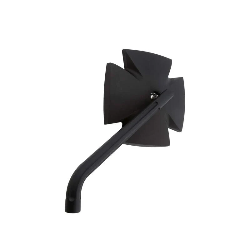 Lenkerspiegel Paar Highsider Iron Cross schwarz, Alu, E-geprüft, M10x1.25 & HD