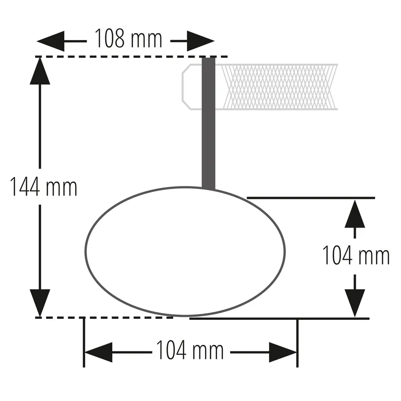 Lenkerendenspiegel Highsider Smart Circula-S, Schwarz, E-geprüft, Ø 22-30 mm