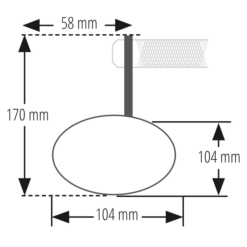 Lenkerendenspiegel Highsider Smart Circula-S, Schwarz, E-geprüft, Ø 22-30 mm