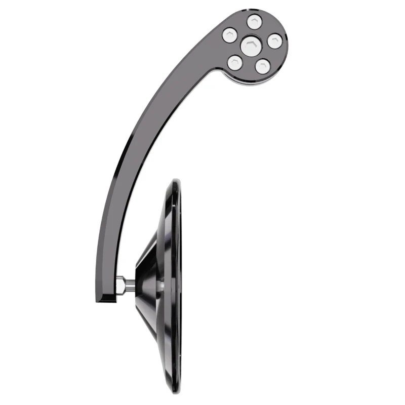 Lenkerendenspiegel Highsider Pro Montana Evo, Schwarz, E-geprüft, Ø 12-22 mm