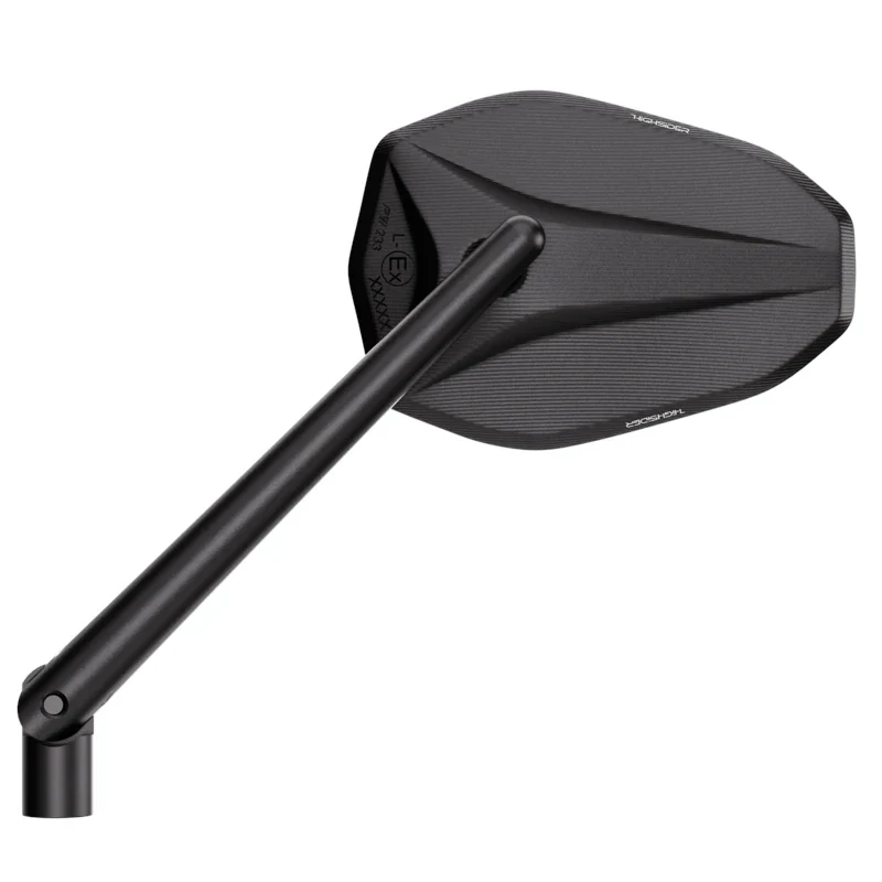 Lenkerspiegel Highsider Victory-X schwarz, Aluminium, E-geprüft, M10x1.25