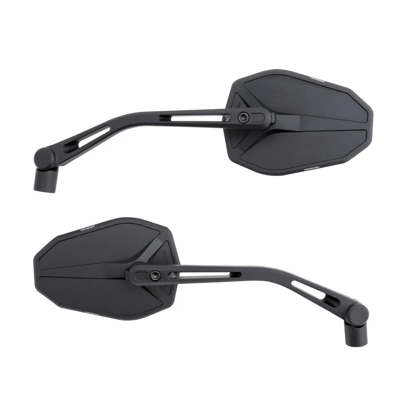 Lenkerspiegel Paar Highsider Victory-Slim schwarz, Alu, E-geprüft, M10x1.25