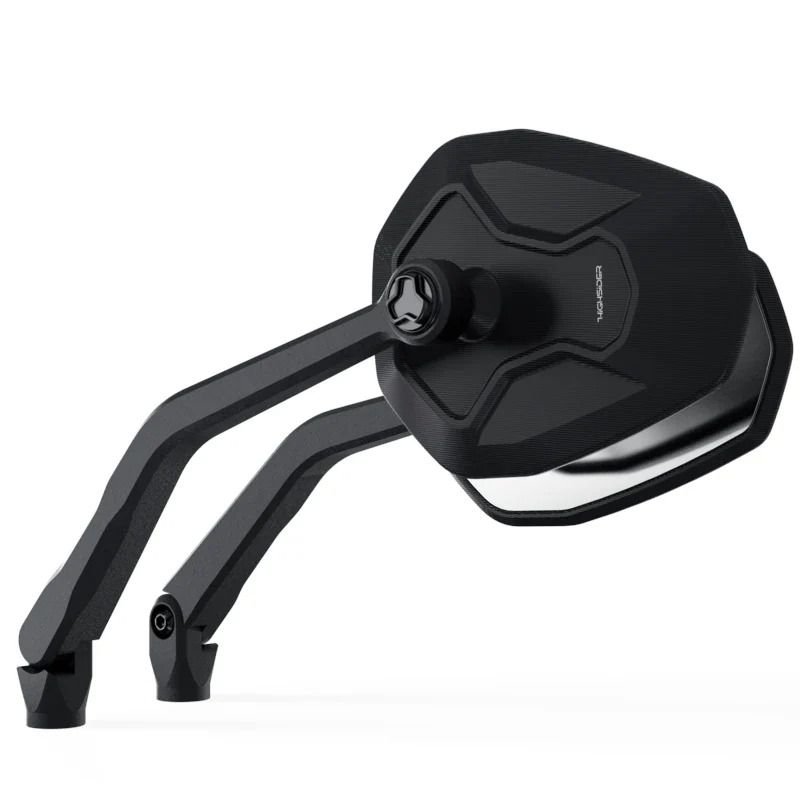 Lenkerspiegel Paar Highsider Ventura-RS schwarz, Aluminium, E-geprüft, M10x1.25