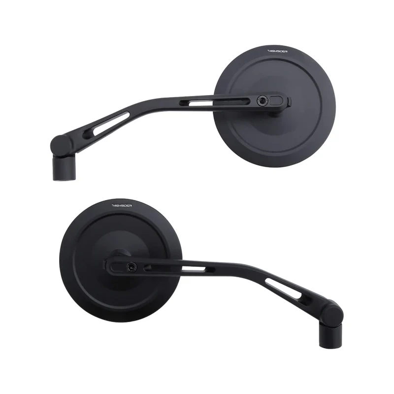 Lenkerspiegel Paar Highsider Montana-Slim schwarz, Alu, E-geprüft, M10x1.25