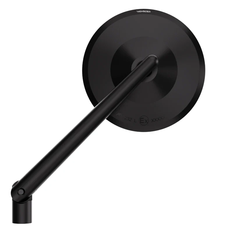 Lenkerspiegel Highsider Montana-Blast schwarz, Aluminium, E-geprüft, M10x1.25