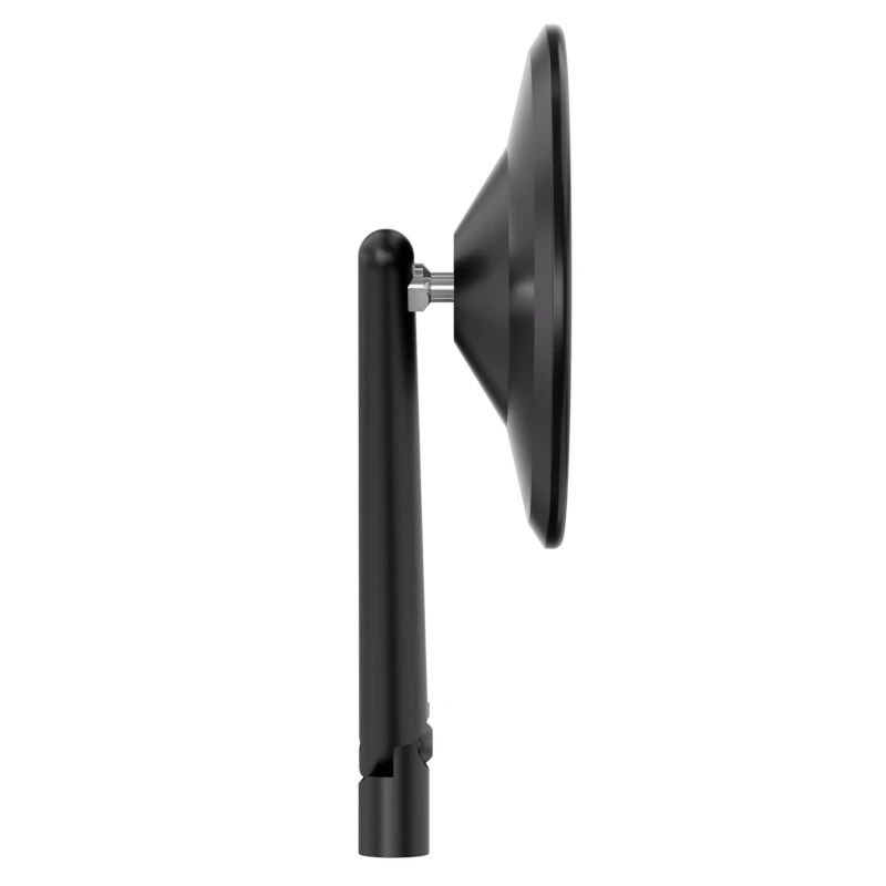 Lenkerspiegel Highsider Montana-Blast schwarz, Aluminium, E-geprüft, M10x1.25