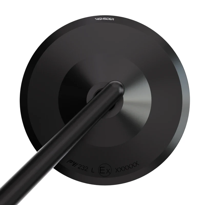 Lenkerspiegel Highsider Montana-Blast schwarz, Aluminium, E-geprüft, M10x1.25