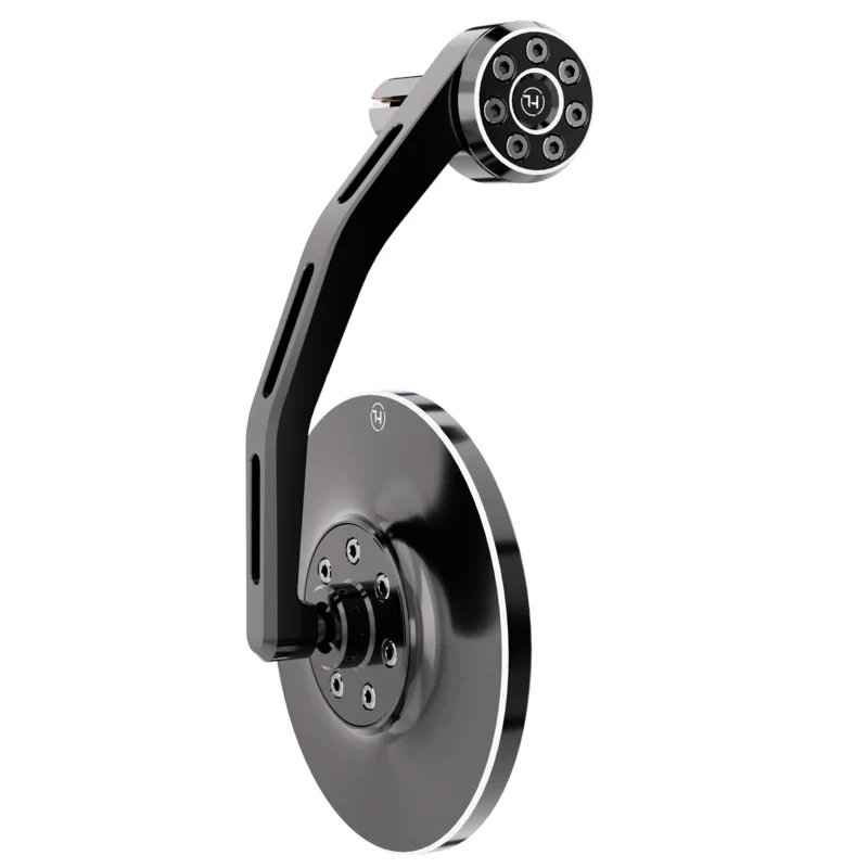 Lenkerendenspiegel Highsider Pro Conero-Evo, Alu schwarz, E-geprüft, Ø 12-22 mm