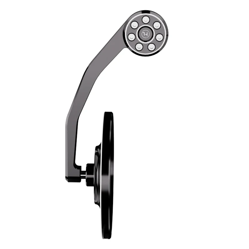 Lenkerendenspiegel Highsider Pro Conero-Evo, Alu schwarz, E-geprüft, Ø 12-22 mm