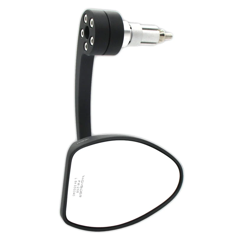 Lenkerendenspiegel Highsider Pro Ferrara 2 Evo, Schwarz, E-geprüft, Ø 12-22 mm