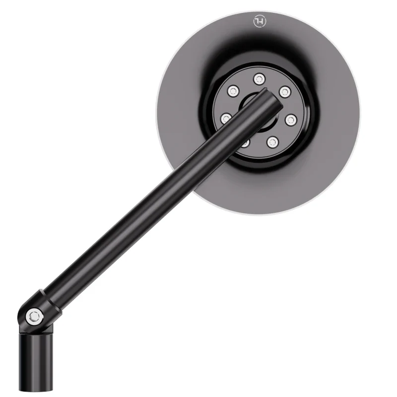 Lenkerspiegel Highsider Conero schwarz, Aluminium, E-geprüft, M10x1.25