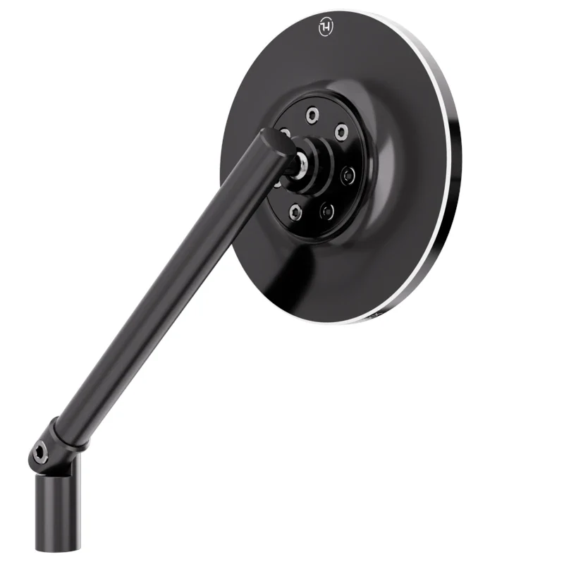 Lenkerspiegel Highsider Conero schwarz, Aluminium, E-geprüft, M10x1.25