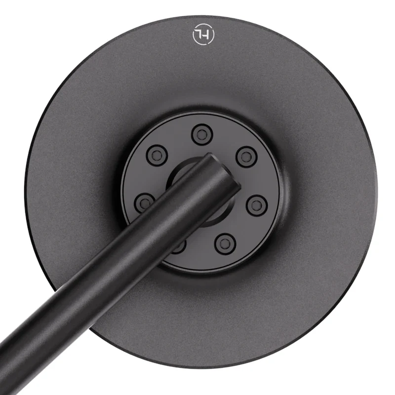 Lenkerspiegel Conero Black Edition schwarz, Aluminium, E-geprüft, M10x1.25