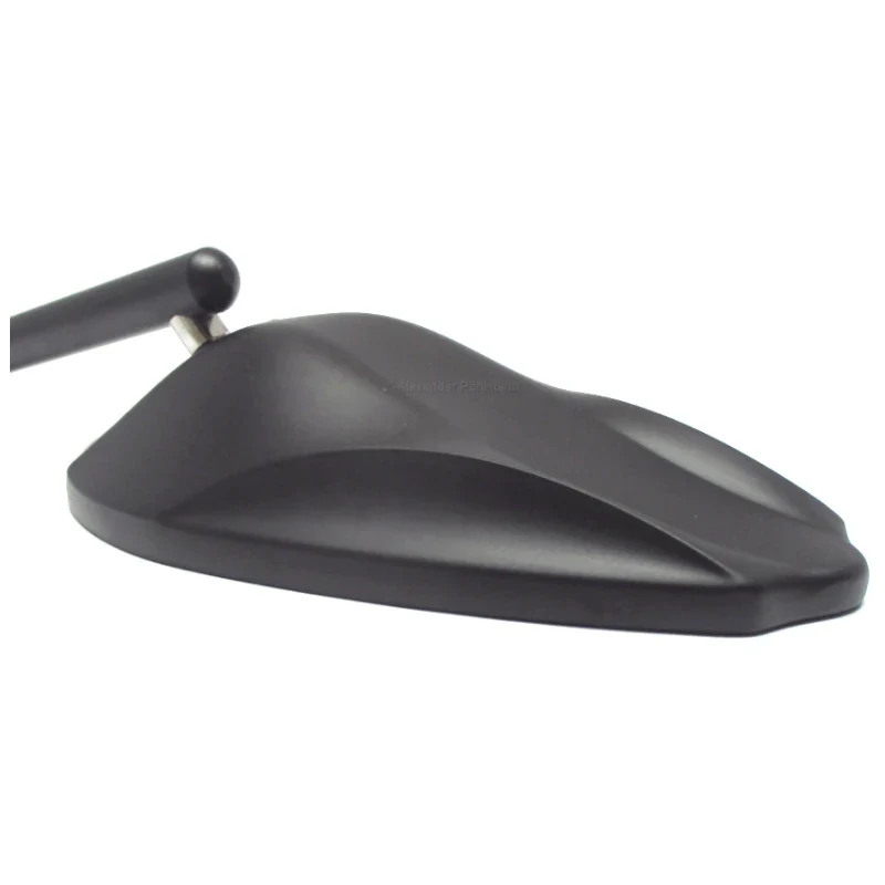 Lenkerspiegel Paar Como schwarz, Aluminium, E-geprüft, M10x1.25 Adapter