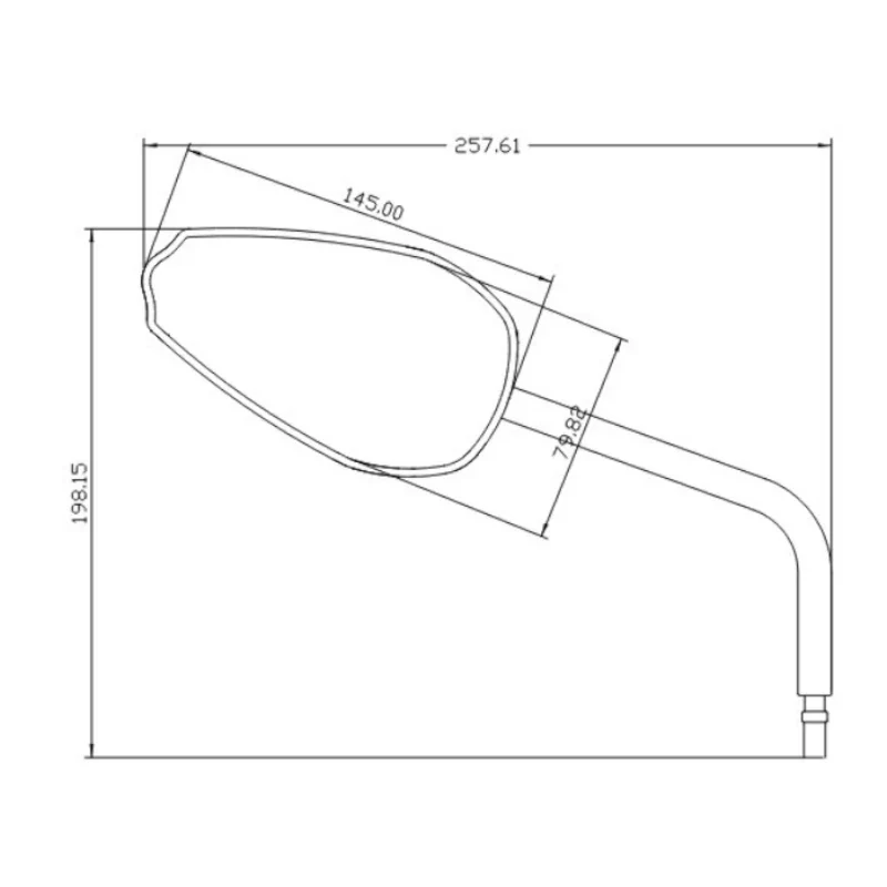 Lenkerspiegel Paar Como schwarz, Aluminium, E-geprüft, M10x1.25 Adapter