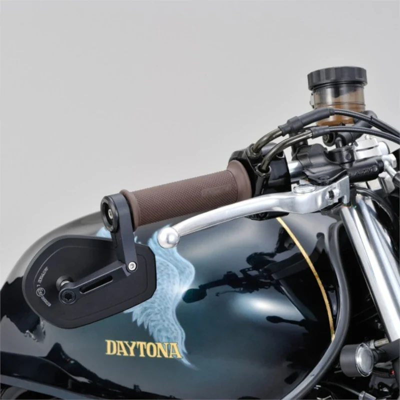 Lenkerendenspiegel Daytona D-Mirror 15, Schwarz, E-geprüft, Ø 22-30 mm