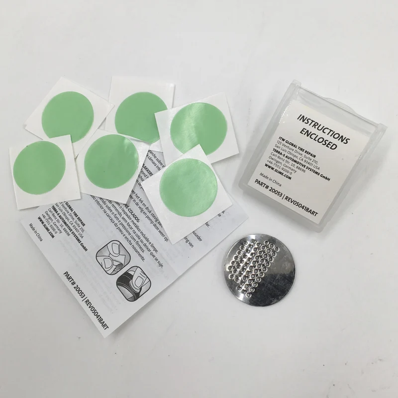 Puncture Repair Pre Glued Patches Slime Skabs 6 Peel & Stick