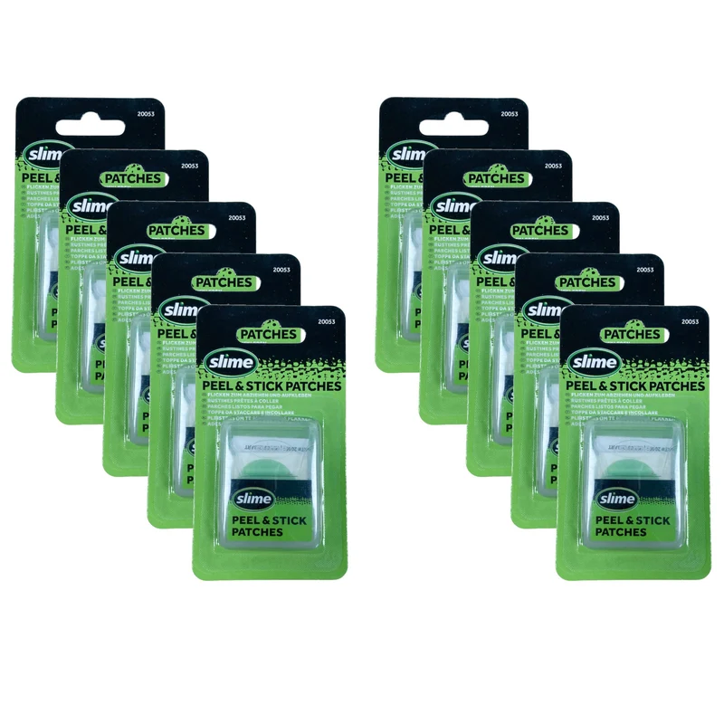 Puncture Repair Pre Glued Patches Slime Skabs 6 Peel & Stick