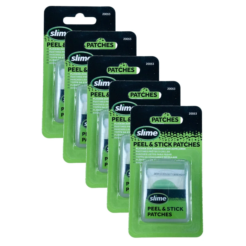 Puncture Repair Pre Glued Patches Slime Skabs 6 Peel & Stick