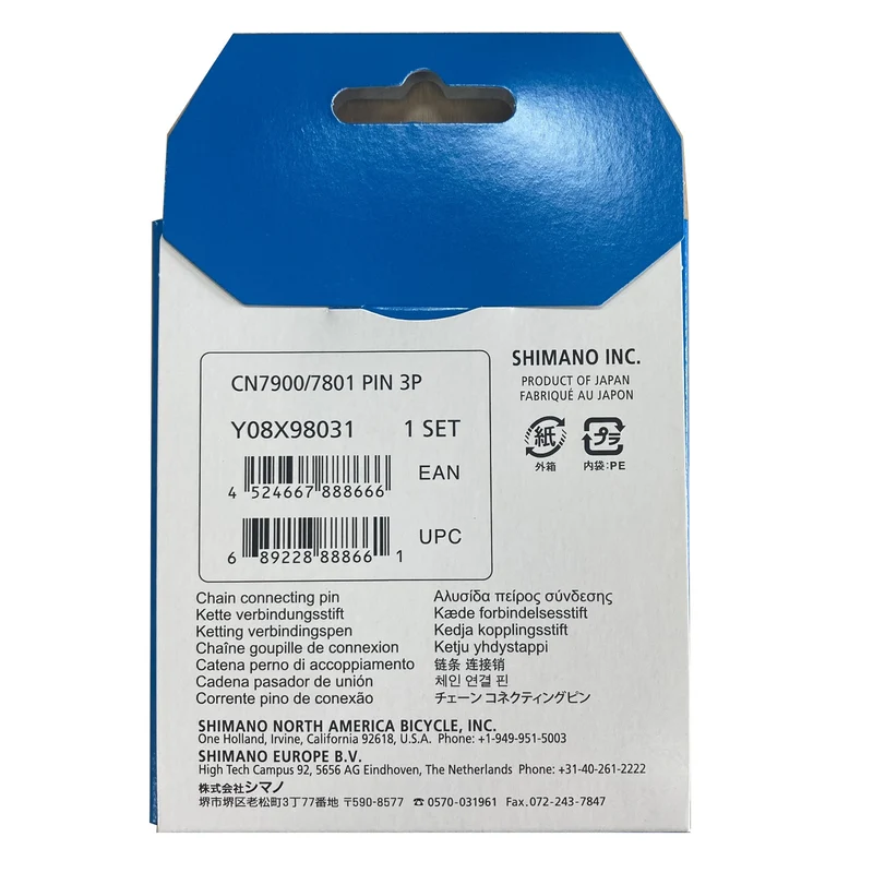 Shimano 10 Speed Bike Chain Pins Pack of 3