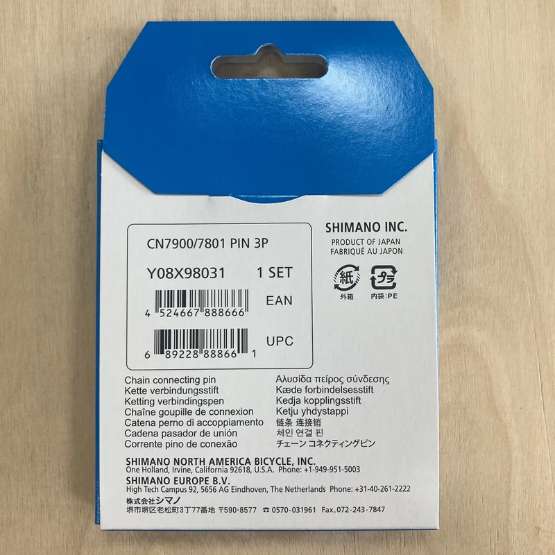 Shimano 10 Speed Bike Chain Pins Pack of 3