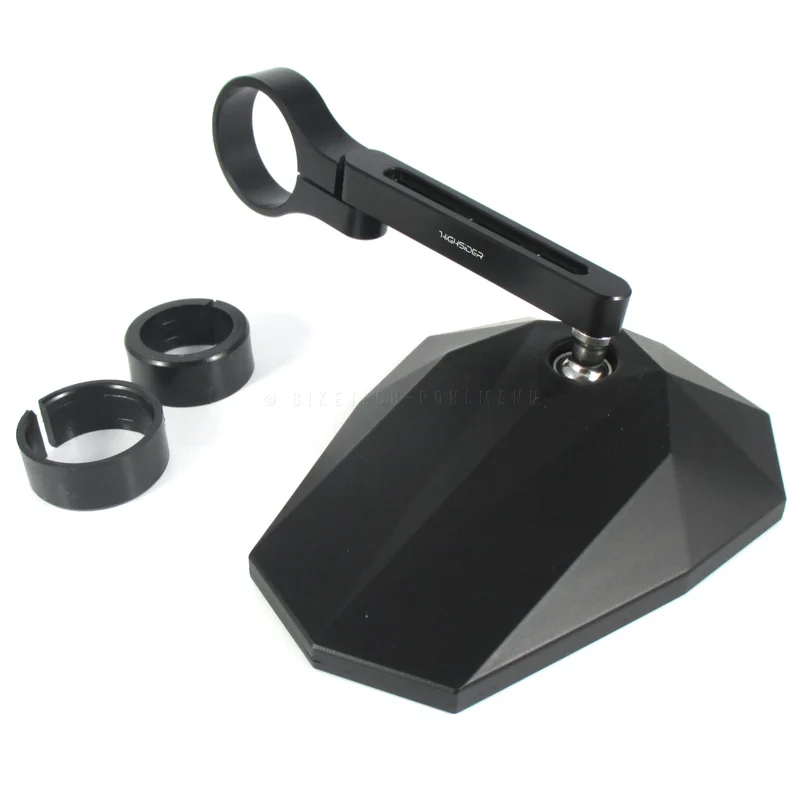Lenkerendenspiegel Highsider Pro Stealth-X5, Schwarz, E-geprüft, Ø 22-30 mm