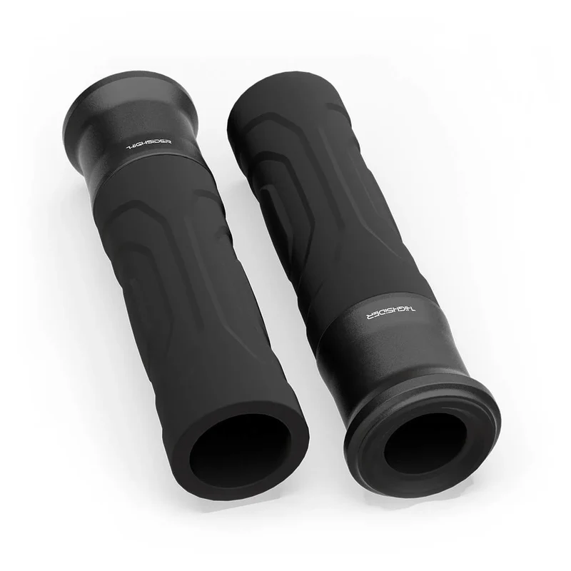 Lenkergriffe Paar Highsider Ventura-Trek Schwarz, Ø Innen 20/23 mm, Länge 125 mm
