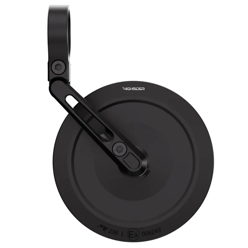 Lenkerendenspiegel Highsider Pro Montana-Slim, Schwarz, E-geprüft, Ø 22-30 mm