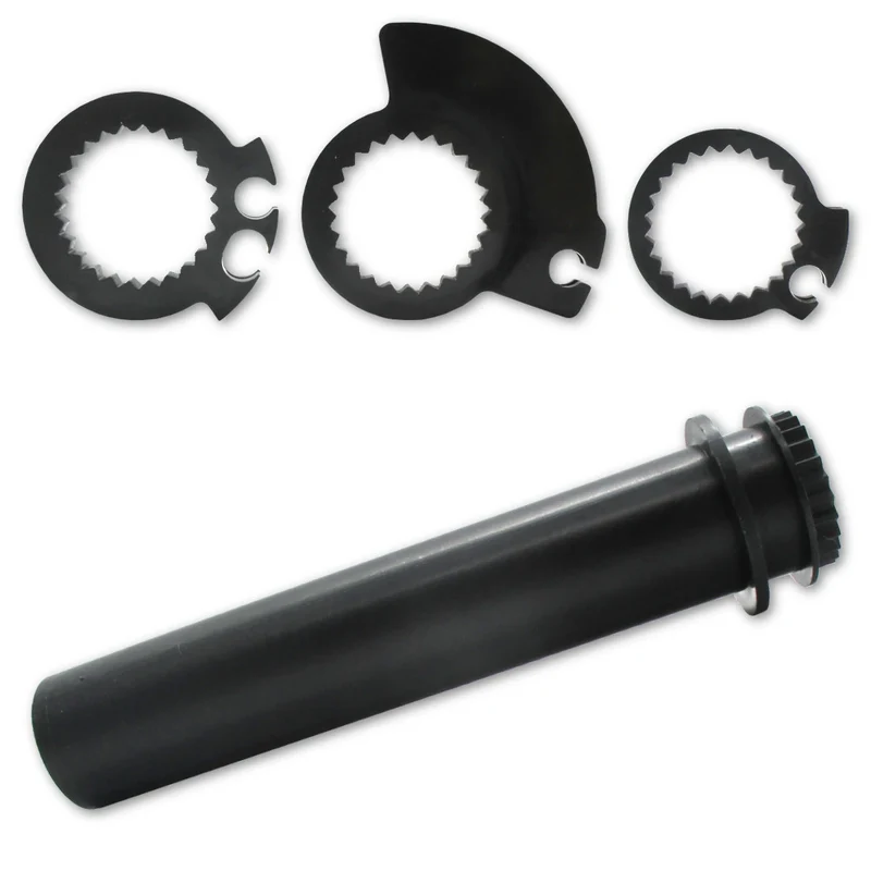 Gasdrehhülse-Set Universal, Schwarz, für 7/8 Zoll (22,2 mm) Lenker, Länge 142 mm